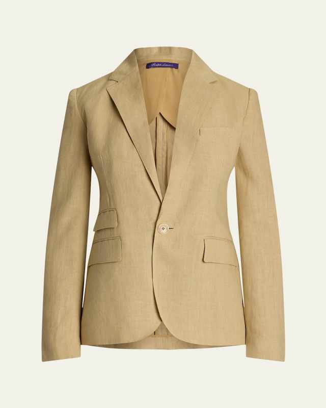 Parker One-Button Linen Jacket